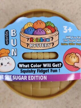 NEW 1 Random PC Glitter Mystery Dumpling Squishy Fidget Toy Glow in dark